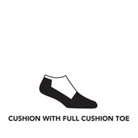 No Show Full Cushion Toe